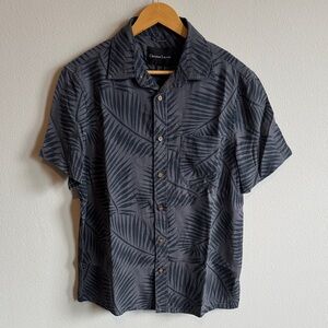 Christian Lacroix Charcoal Leaf Pattern Shirt